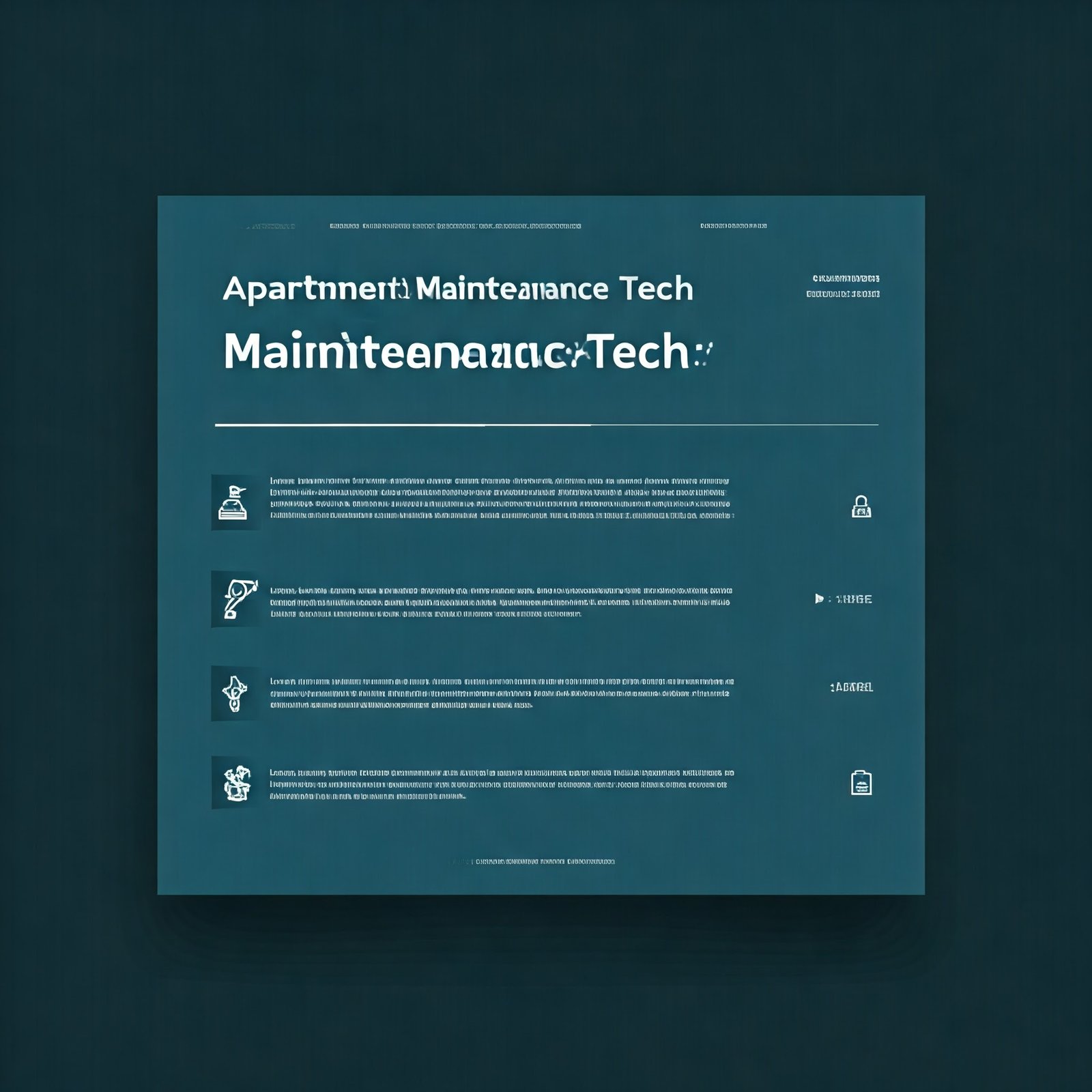 Apartment Maintenance Tech Job Description: Key Responsibilities and Skills